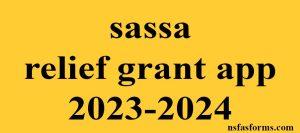 sassa relief grant app 2023-2024