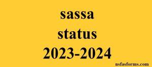 sassa status 2023-2024