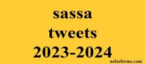 sassa tweets 2023-2024