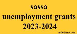 sassa unemployment grants 2023-2024