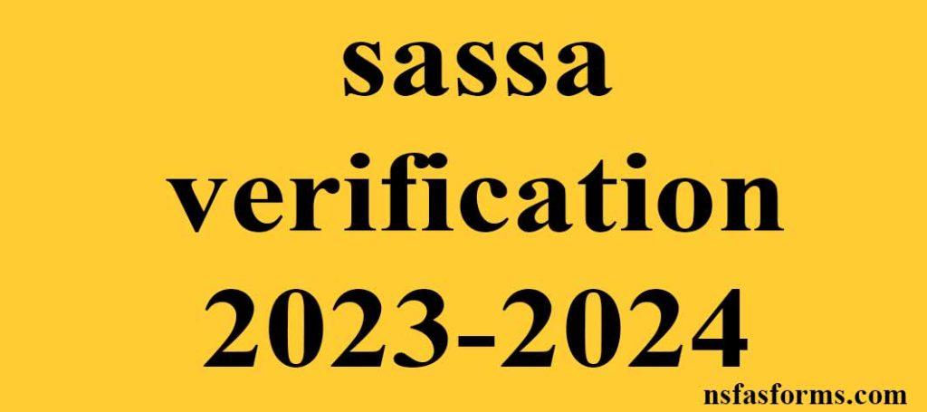 Sassa Verification 2023 2024 Sassa Online Application   Sassa Verification 2023 2024 1024x455 