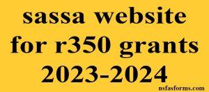 sassa website for r350 grants 2023-2024