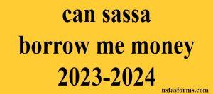 can sassa borrow me money 2023-2024