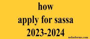 how apply for sassa 2023-2024
