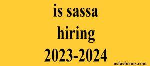 is sassa hiring 2023-2024
