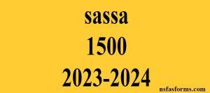 sassa 1500 2023-2024