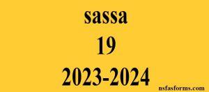 sassa 19 2023-2024