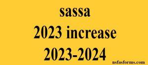 sassa 2023 increase 2023-2024