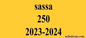 sassa 250 2023-2024