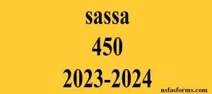 sassa 450 2023-2024
