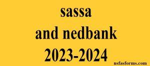 sassa and nedbank 2023-2024