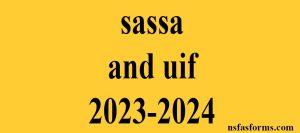 sassa and uif 2023-2024