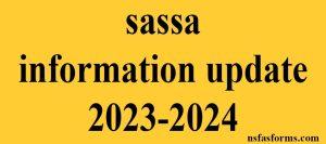 sassa information update 2023-2024