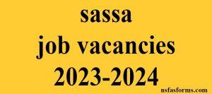 sassa job vacancies 2023-2024