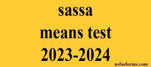 sassa means test 2023-2024