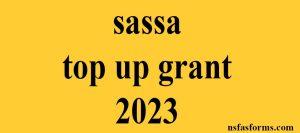 sassa top up grant 2023