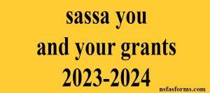 sassa you and your grants 2023-2024