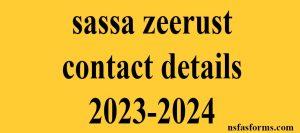 sassa zeerust contact details 2023-2024