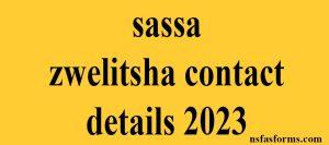 sassa zwelitsha contact details 2023