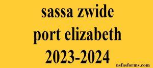 sassa zwide port elizabeth 2023-2024