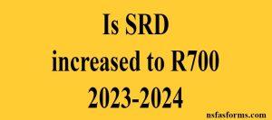 Is SRD increased to R700 2023-2024