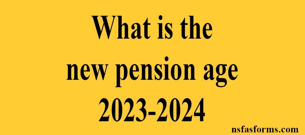 what-is-the-new-pension-age-2023-2024-sassa-online-application