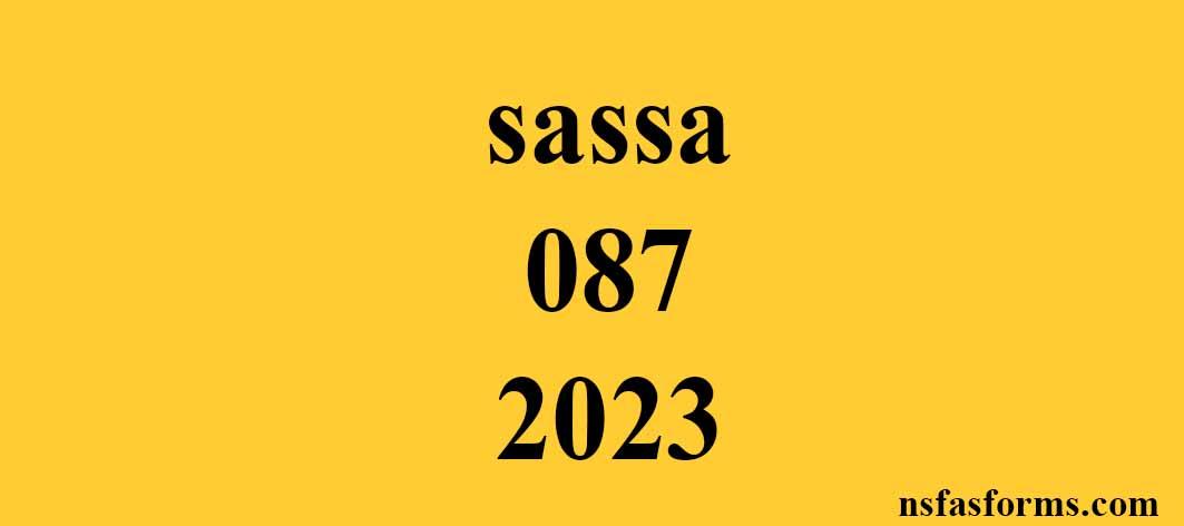 Sassa 087 2023 Nsfas And Universities Online Application 5524