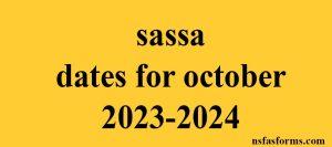 sassa dates for october 2023-2024
