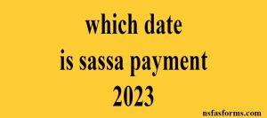 which date is sassa payment 2023